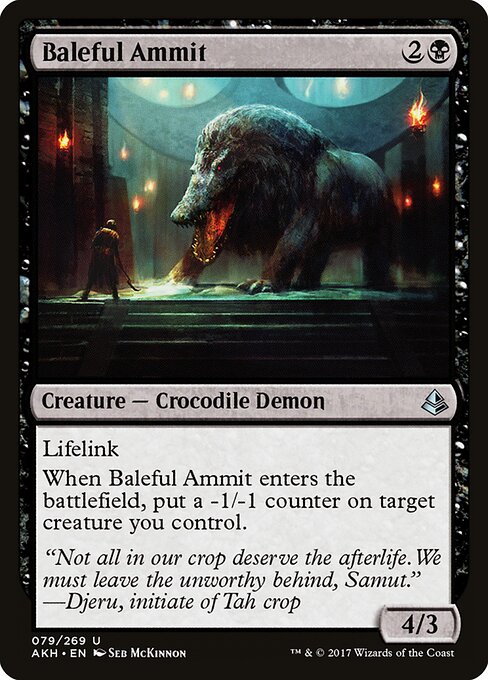 Amonkhet - 79 - Baleful Ammit - Uncommon