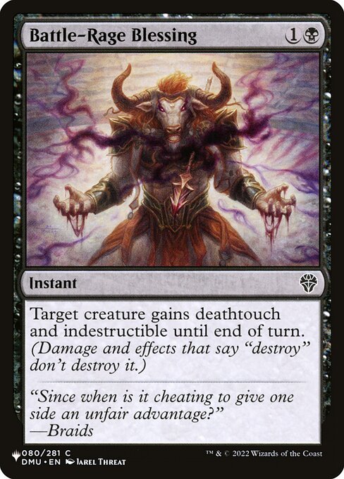 The List - DMU-80 - Battle-Rage Blessing - Common