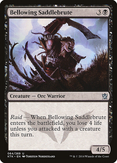 Khans of Tarkir - 64 - Bellowing Saddlebrute - Uncommon