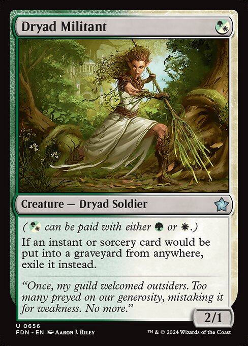 Foundations - 656 - Dryad Militant - Uncommon