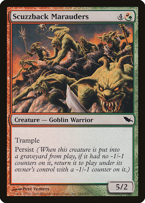 Shadowmoor - 216 - Scuzzback Marauders - Common
