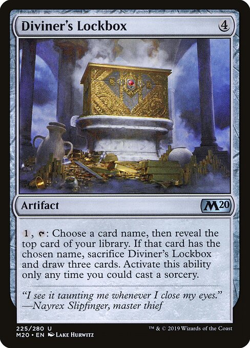 Core Set 2020 - 225 - Diviner's Lockbox - Uncommon