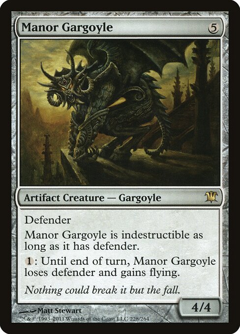 Innistrad - 228 - Manor Gargoyle - Rare