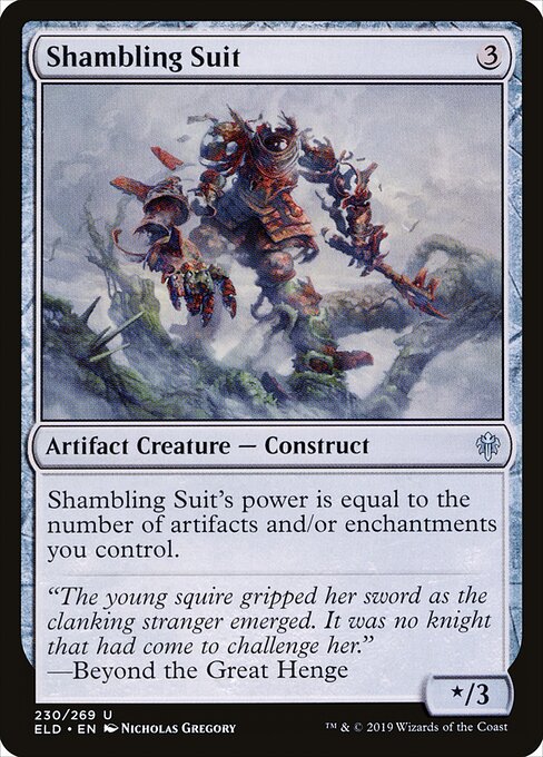 Throne of Eldraine - 230 - Shambling Suit - Uncommon