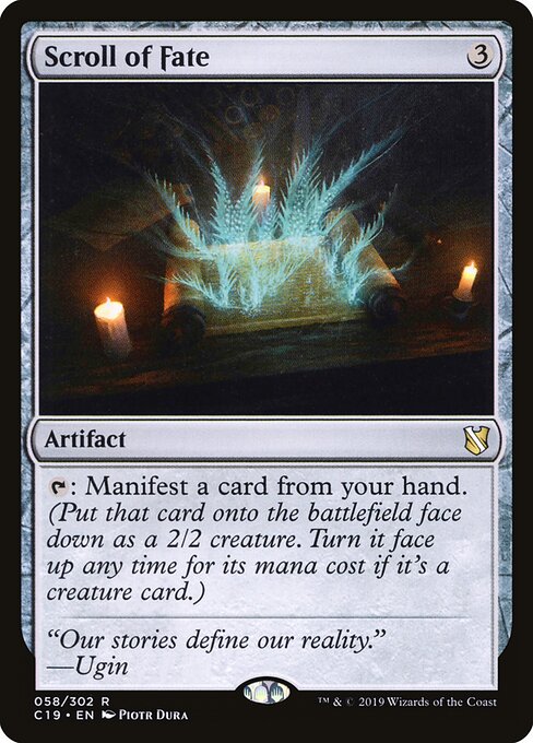 Commander 2019 - 58 - Scroll of Fate - Rare