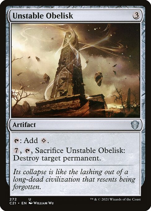 Commander 2021 - 272 - Unstable Obelisk - Uncommon