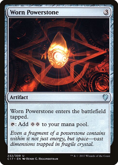 Commander 2017 - 232 - Worn Powerstone - Uncommon