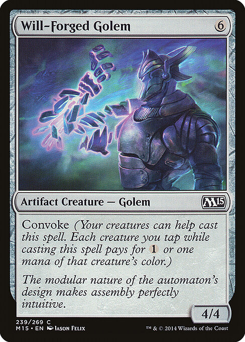 Magic 2015 - 239 - Will-Forged Golem - Common