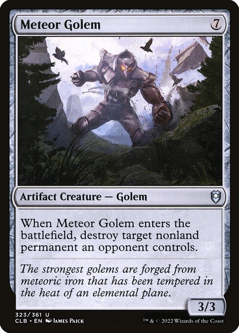 Commander Legends: Battle for Baldur's Gate - 323 - Meteor Golem - Uncommon