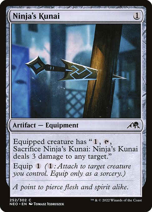 Kamigawa: Neon Dynasty - 252 - Ninja's Kunai - Common