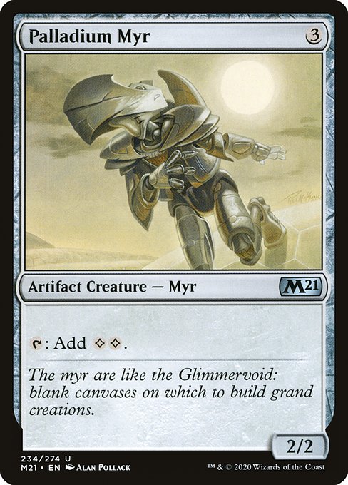 Core Set 2021 - 234 - Palladium Myr - Uncommon