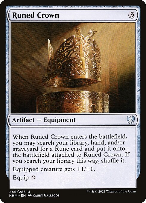 Kaldheim - 245 - Runed Crown - Uncommon
