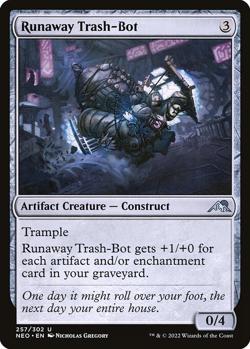 Kamigawa: Neon Dynasty - 257 - Runaway Trash-Bot - Uncommon