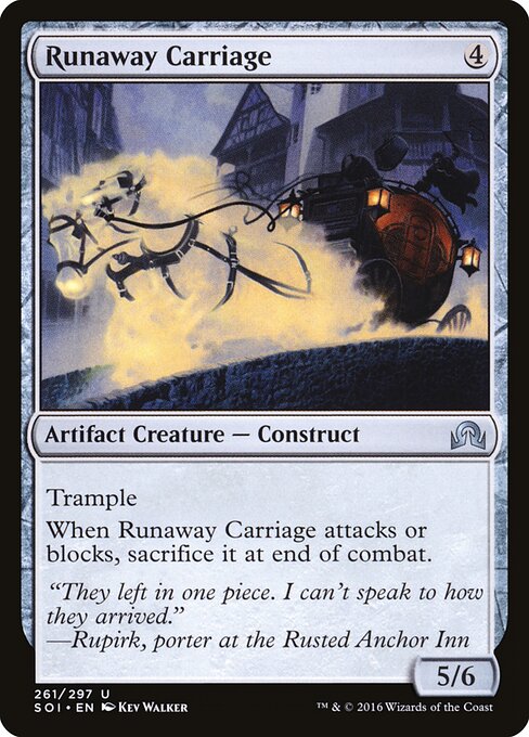 Shadows over Innistrad - 261 - Runaway Carriage - Uncommon