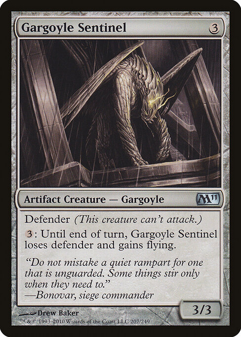 Magic 2011 - 207 - Gargoyle Sentinel - Uncommon