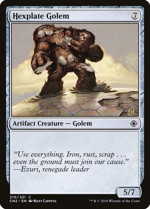 Conspiracy: Take the Crown - 210 - Hexplate Golem - Common