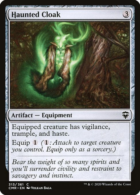 Commander Legends - 313 - Haunted Cloak - Common