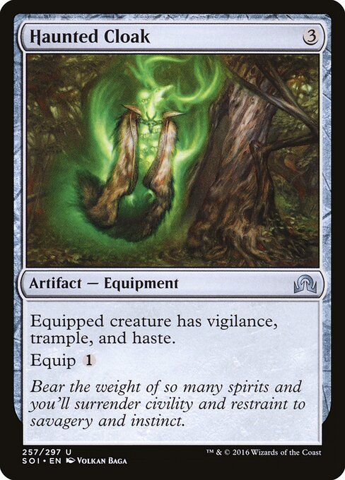 Shadows over Innistrad - 257 - Haunted Cloak - Uncommon