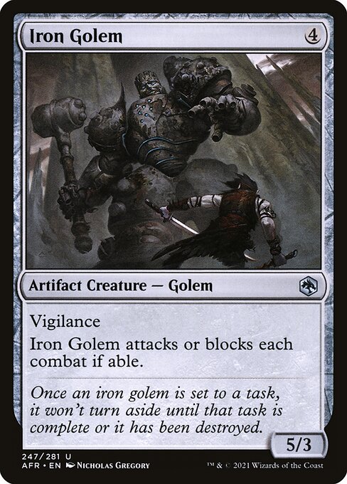 Adventures in the Forgotten Realms - 247 - Iron Golem - Uncommon
