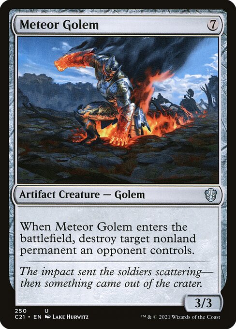 Commander 2021 - 250 - Meteor Golem - Uncommon