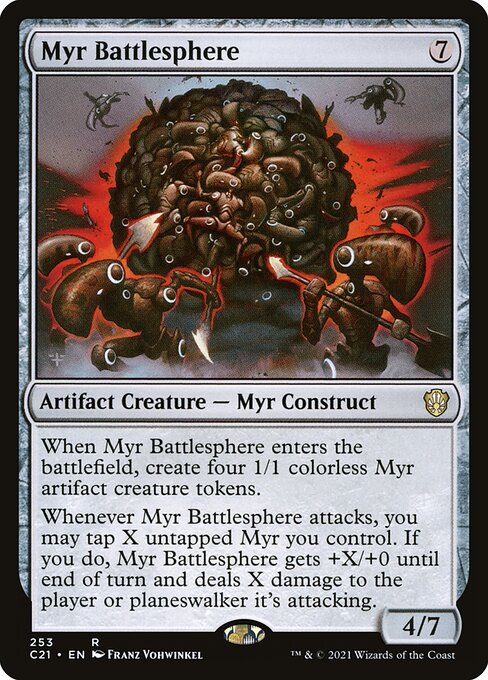 Commander 2021 - 253 - Myr Battlesphere - Rare