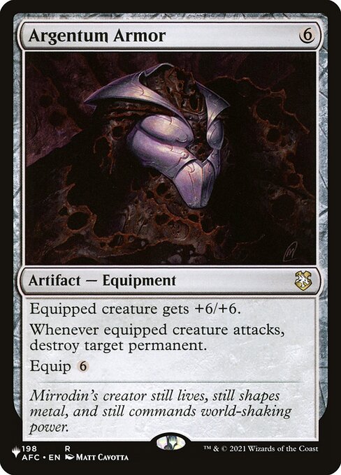 The List - AFC-198 - Argentum Armor - Rare