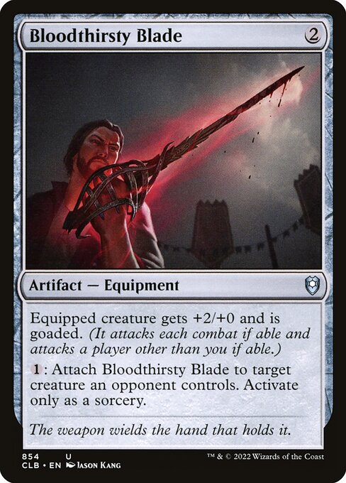 Commander Legends: Battle for Baldur's Gate - 854 - Bloodthirsty Blade - Uncommon