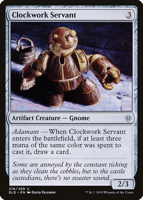 Throne of Eldraine - 216 - Clockwork Servant - Uncommon