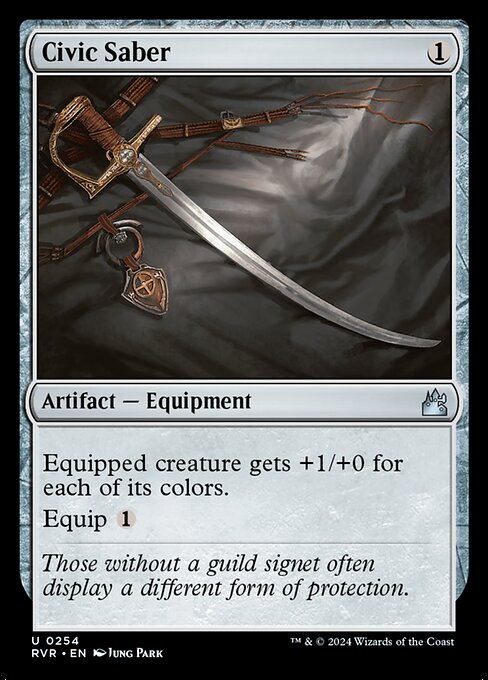Ravnica Remastered - 254 - Civic Saber - Uncommon