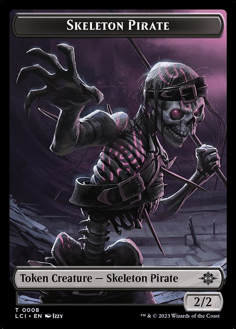 The Lost Caverns of Ixalan Tokens - 8 - Skeleton Pirate - Common