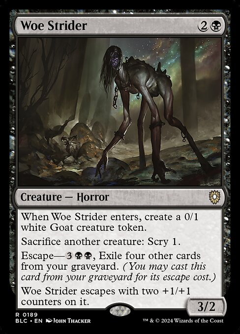 Bloomburrow Commander - 189 - Woe Strider - Rare