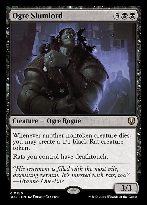 Bloomburrow Commander - 186 - Ogre Slumlord - Rare