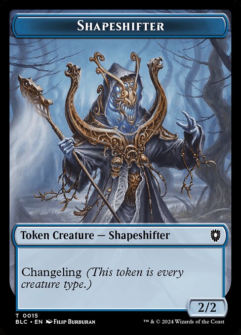 Bloomburrow Commander Tokens - 15 - Shapeshifter - Common
