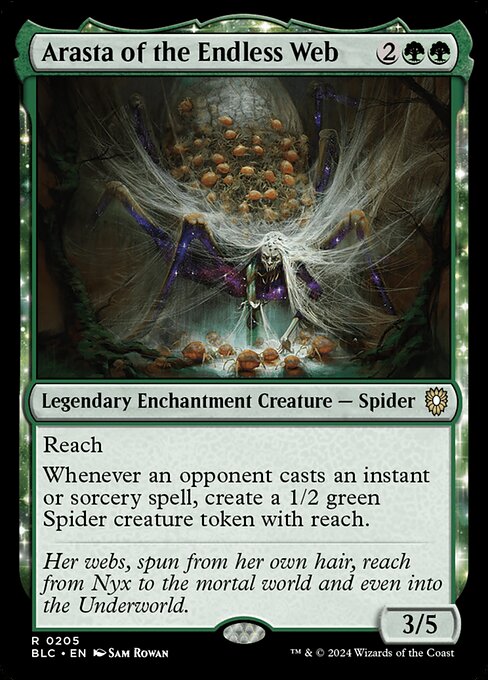 Bloomburrow Commander - 205 - Arasta of the Endless Web - Rare