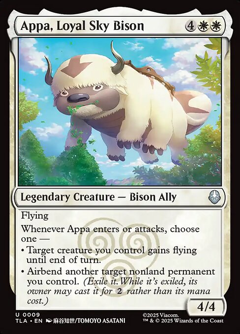 Avatar: The Last Airbender - 9 - Appa, Loyal Sky Bison - Uncommon