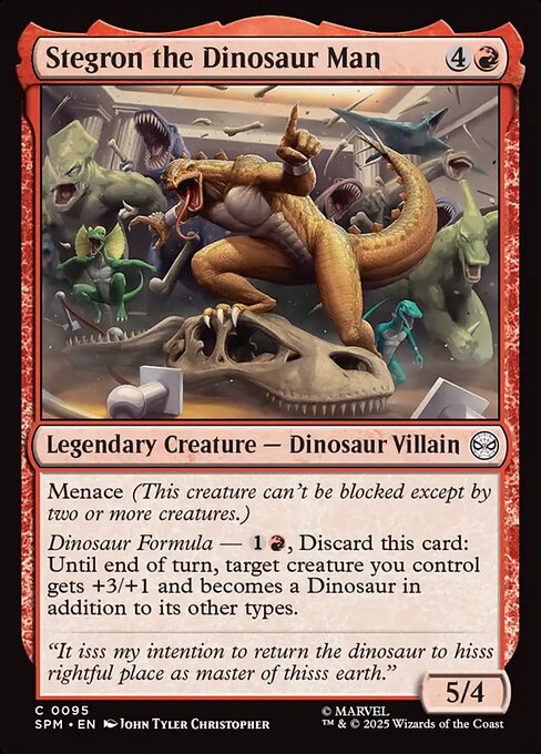Marvel's Spider-Man - 95 - Stegron the Dinosaur Man - Common