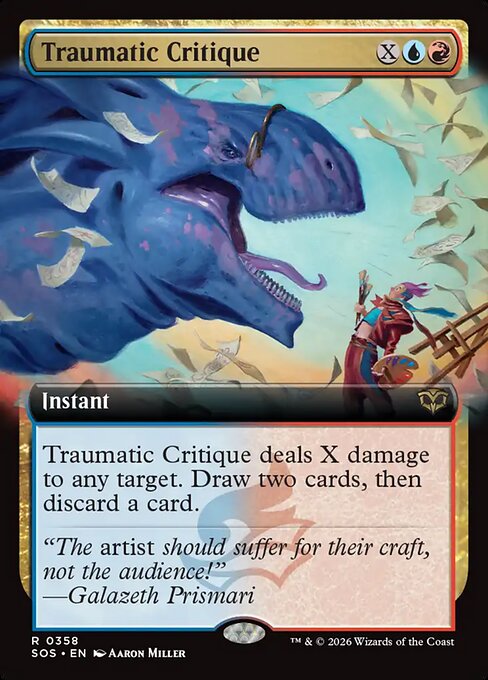 Secrets of Strixhaven - 358 - Traumatic Critique - Rare