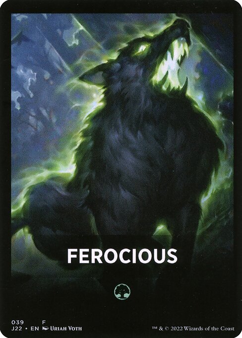 Jumpstart 2022 Front Cards - 39 - Ferocious - Common