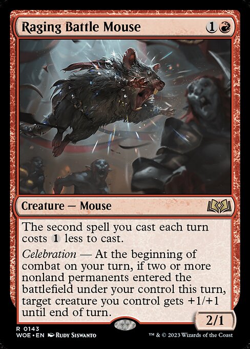Wilds of Eldraine - 143 - Raging Battle Mouse - Rare