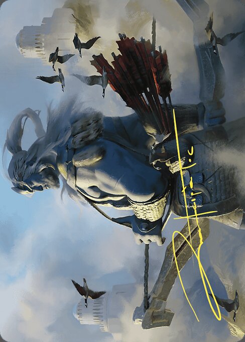Wilds of Eldraine Art Series - 27 - Skybeast Tracker // Skybeast Tracker - Common