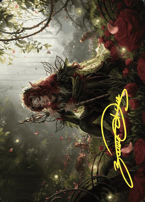 Wilds of Eldraine Art Series - 35 - Yenna, Redtooth Regent // Yenna, Redtooth Regent - Common
