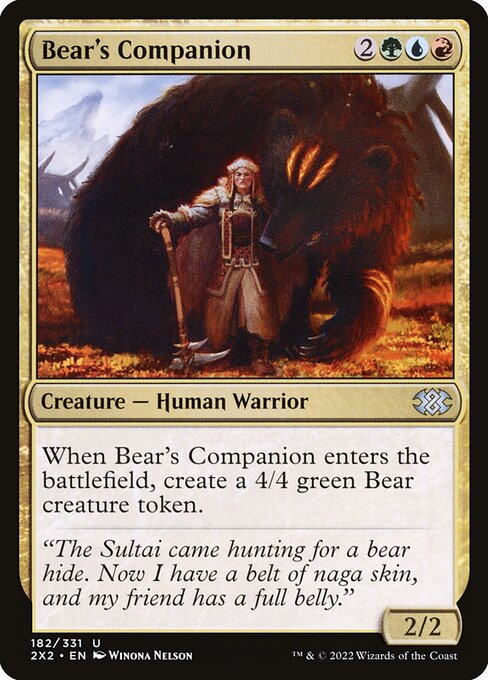 Double Masters 2022 - 182 - Bear's Companion - Uncommon