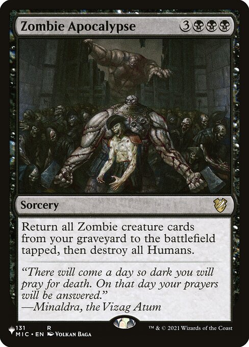 The List - MIC-131 - Zombie Apocalypse - Rare