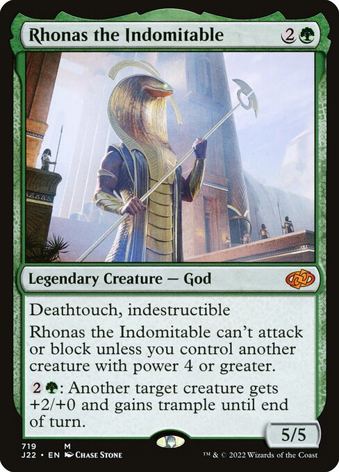 Jumpstart 2022 - 719 - Rhonas the Indomitable - Mythic