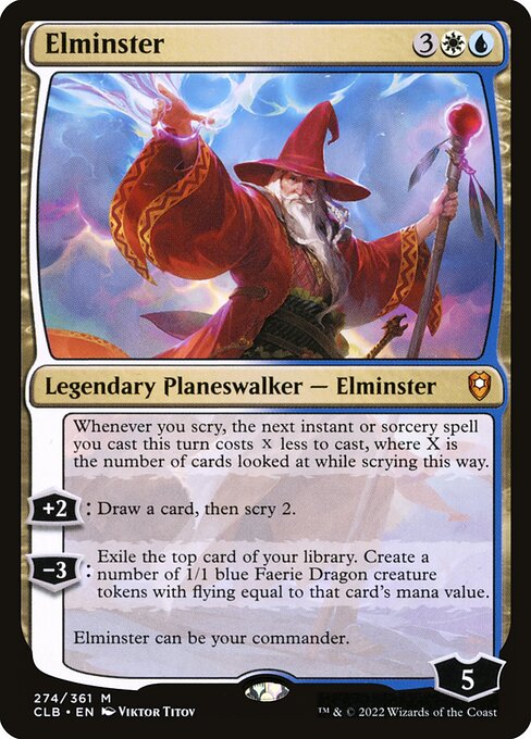 Commander Legends: Battle for Baldur's Gate - 274 - Elminster - Mythic