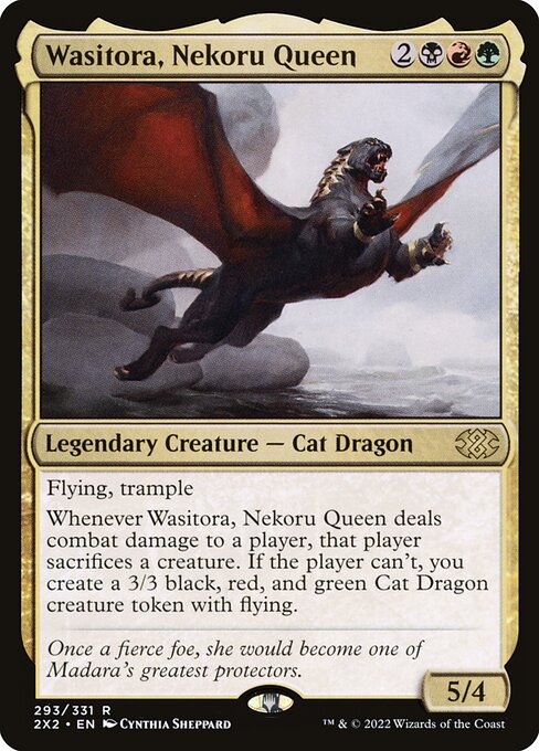 Double Masters 2022 - 293 - Wasitora, Nekoru Queen - Rare