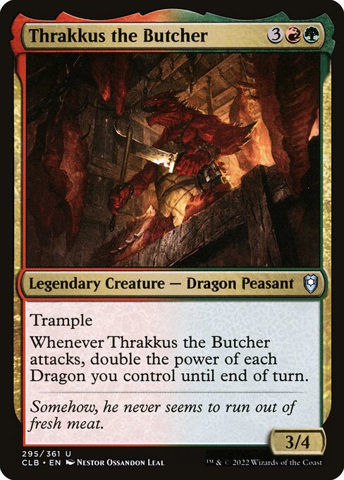 Commander Legends: Battle for Baldur's Gate - 295 - Thrakkus the Butcher - Uncommon