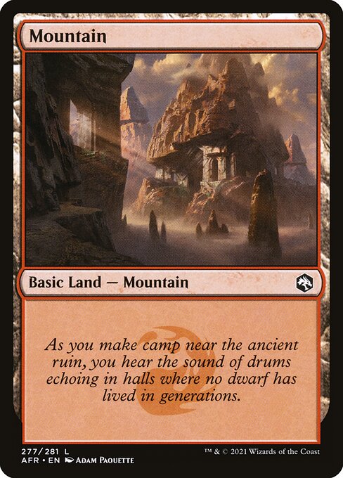 Adventures in the Forgotten Realms - 277 - Mountain - Common