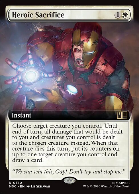 Marvel Super Heroes Commander - 310 - Heroic Sacrifice - Rare