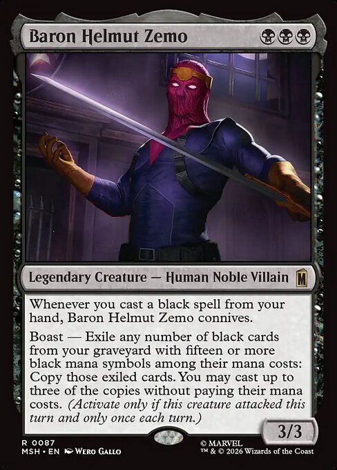 Marvel Super Heroes - 87 - Baron Helmut Zemo - Rare
